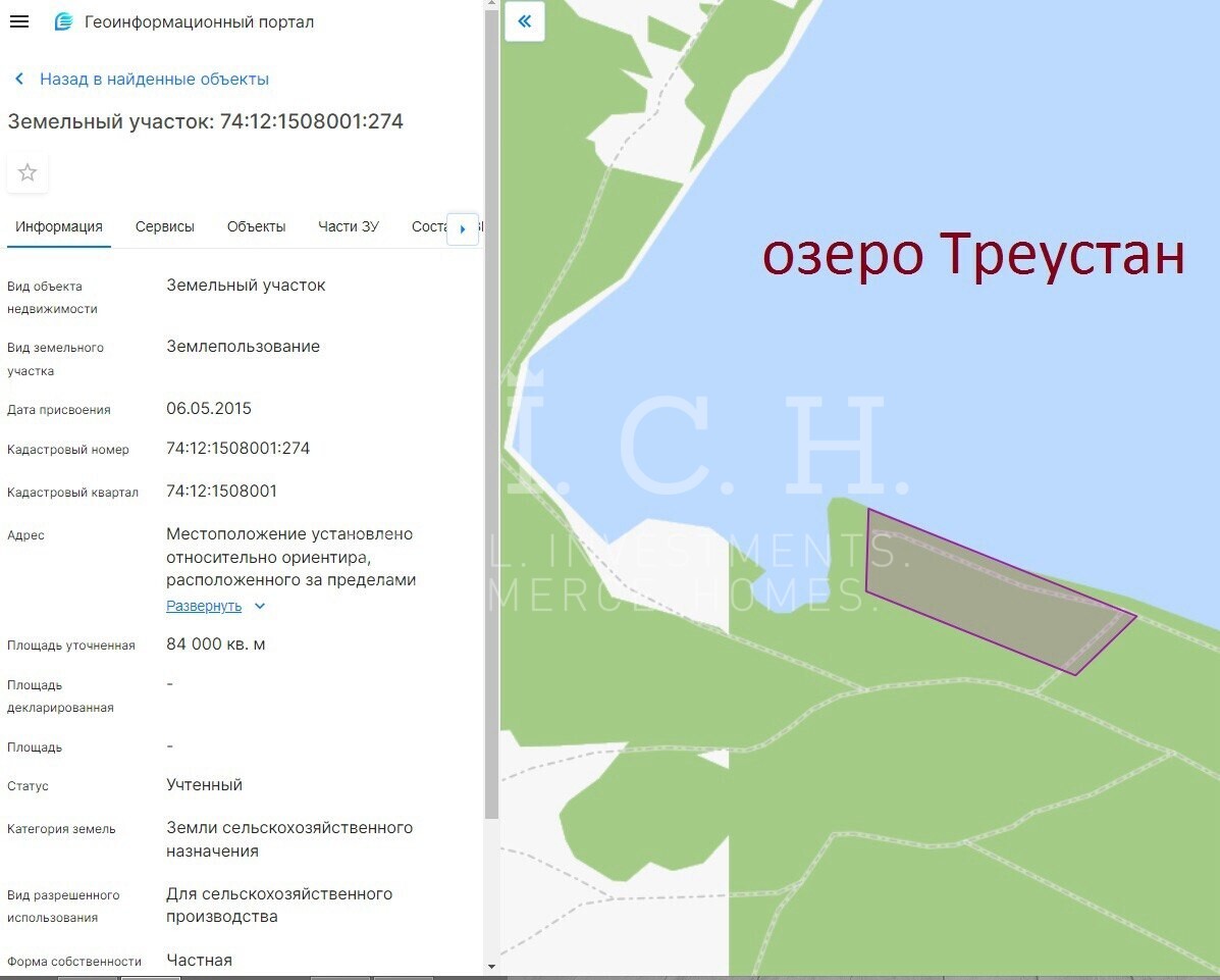 Земля под коммерцию, Ханжино